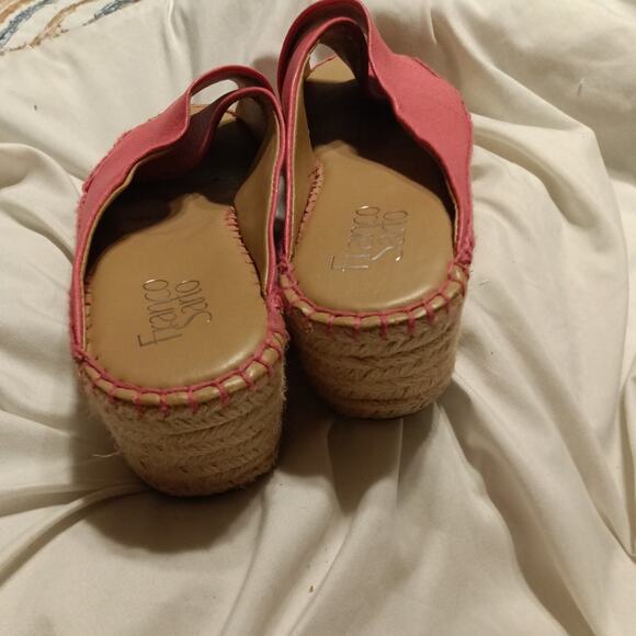 Franco Sarto Women's pink Pacifica Espadrille Wedge Slide Sandal S 7.5 - Picture 4 of 6